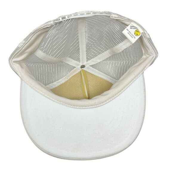 Vintage Hawaii Trucker Hat White Mesh Snapback Beach Surf Tropical Y2K Cap main image 9